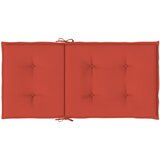  Jastuci za stolice 4 kom prošarano crvena 100x50x4 cm tkanina | shoptok.hr