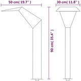 FONTANA za bazen od nehrđajućeg čelika 50 x 30 x 90 cm srebrna | shoptok.hr