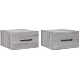 Maison Chic Stenski Dvo delni komplet Nočne omarice - Nočne mize siva sonoma 35x35x20 cm, (21687103) Cene