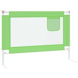vidaXL Sigurnosna ograda za dječji krevet zelena 90 x 25 cm od tkanine | shoptok.hr