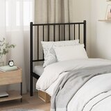 vidaXL Metalno uzglavlje crno 75 cm Cijene