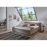 Meise Möbel Svetlo rjava zakonska postelja s prostorom za shranjevanje z letvenim dnom 200x200 cm Cube – | Shoptok.si