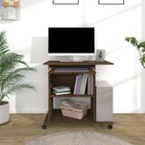 vidaXL Stol za računalo boja smeđeg hrasta 80 x 50 x 75 cm drveni | shoptok.hr