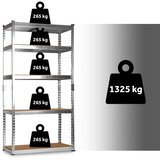 Humberg metalna polica za odlaganje 183 x 90 x 40 cm HR-853 srebrna | shoptok.hr