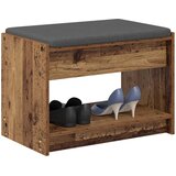  Klupa za hodnik s jastukom s policom Staro drvo 63 x 38 x 45 cm | Eponuda.com