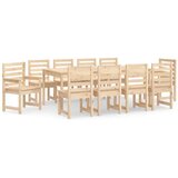  11-dijelni vrtni blagovaonski set od masivne borovine | shoptok.hr