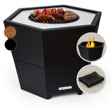 Blumfeldt Hekla 2 v 1, ognjišče, O 60 cm, odporno na vodo in zmrzal, plošča za žar, rešetka za žar | Shoptok.si