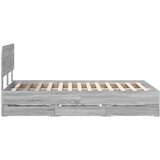  Krevetna konstrukcija s ladicama Sivi Sonoma 120 x 190 cm | shoptok.hr