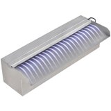  Pravokutna fontana za bazen s LED svjetlom nehrđajući čelik 30 cm | shoptok.hr