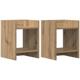  Stalak za biljke s policom 2 pcs Zanatski Hrast 30 x 30 x 40 cm | shoptok.hr