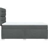  Krevet s oprugama i madracem tamnosivi 90x200 cm od tkanine | shoptok.hr