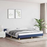  Okvir kreveta s uzglavljem bez madraca plavi 160x200 cm tkanine | shoptok.hr