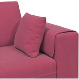 SOFA 3 pcs Vinska crvena 250 x 188 x 76 cm Baršun | shoptok.hr