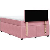  Krevet s oprugama i madracem ružičasti 120 x 190 cm baršunasti | shoptok.hr