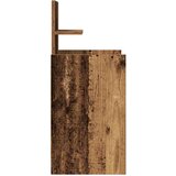 vidaXL Noćni ormarić s 2 ladice staro drvo 38x34x80 cm | shoptok.hr
