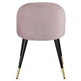 Venture Home Velvet blagovaonska stolica, puder roza, set od 2 Slike
