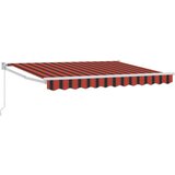 vidaXL Vlečna tenda Oranžna, Črna in Rumena 3,5 x 2 m, (5000252838) | Shoptok.si