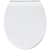 WC deska Flat (duroplast, počasno spuščanje, snemljiva, bela)