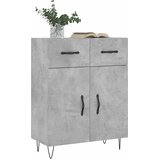  Komoda siva boja betona 69,5x34x90 cm od konstruiranog drva | shoptok.hr