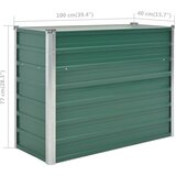  Vrtna sadilica od pocinčanog čelika 100 x 40 x 77 cm zelena | shoptok.hr