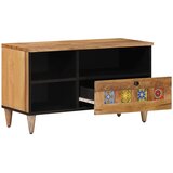TV ormar s ladicama Prirodna 80 x 33 x 46 cm Čvrsto drvo manga | shoptok.hr
