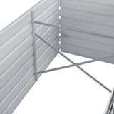  Vrtna sadilica od pocinčanog čelika 240 x 80 x 77 cm siva | shoptok.hr
