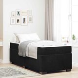 vidaXL Okvir kreveta s madracem Ostalo Crna 80 x 200 cm Baršun | shoptok.hr