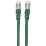 Intellinet 740715 RJ45 omrežni kabel\, Patch kabel CAT 6a S/FTP 1.00 m zelena zaščita iz folije\, pletena zaščita\, zaščiten\, brez halogena 1 kos, (20417777) | Shoptok.si