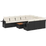  11-dijelni set vrtnih sofa od poliratana s jastucima crni | shoptok.hr