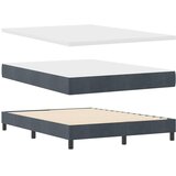  s opruga kutije Tamno siva 140 x 200 cm Baršun | shoptok.hr