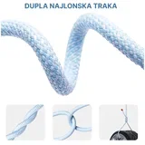 Kabel Braided PD Type-C na Lightning 20W beli