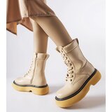 Gemre Beige insulated platform boots Davi | Shoptok.si