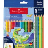 Faber-Castell Faber-Castell: Set bojica Grip s dinosaurima 18+6 komada | shoptok.hr