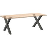 vidaXL Noge za jedilno mizo X-oblika 2 kosa antracit 90x(72-73) cm | Shoptok.si