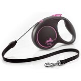 Flexi black design s cord 5m sajlasti povodac za pse