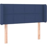  Posteljno vzglavje modro 103x16x78/88 cm blago, (20739165) | Shoptok.si