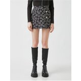 Koton Floral Buttoned Mini Skirt | Shoptok.si