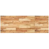  Zidna polica za umivaonik od čelika i masivnog bagremovog drva Smeđa 120 x 50 x 2 cm | shoptok.hr