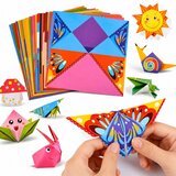 Origami komplet s uputama za izradu papira u boji, 100 listova | shoptok.hr