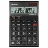 Sharp kalkulator komercijalni 12mesta el-125t-wh crno beli blister cene