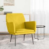 Fotelja žuta 62x79x79 cm baršunasta | shoptok.hr