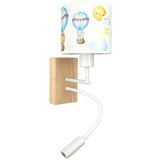 Brilagi LED fleksibilna lampa BOBO WOOD 1xE27/25W/230V + LED/3W hrast/bela/životinjice | Eponuda.com