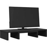 vidaXL Stalak za monitor podesivi crni 60x24x10,5 cm konstruirano drvo | shoptok.hr