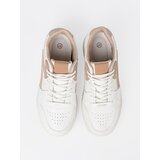 Shelvt White and beige platform sneakers | ePonuda.com