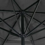 Zunanji senčnik z aluminijastim drogom 600 cm antraciten | Shoptok.si