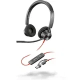stereo slušalke Blackwire 3320 USB-C s potrdilom Microsoft Teams + adapter USB-C/A, 8X220AA