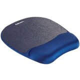 Fellowes Podloga za miško/zapestje s spominsko peno PlushTouch™, pliš, temno modra Cene