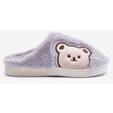 Boto marka niezdefiniowana Women's furry slippers with a bear gray Fiorinella | Eponuda.ba