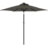  Vrtni suncobran s čeličnom šipkom LED antracit 225x225x212 cm | Eponuda.ba
