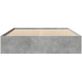  Okvir kreveta boja betona 150x200 cm od konstruiranog drva | Eponuda.ba